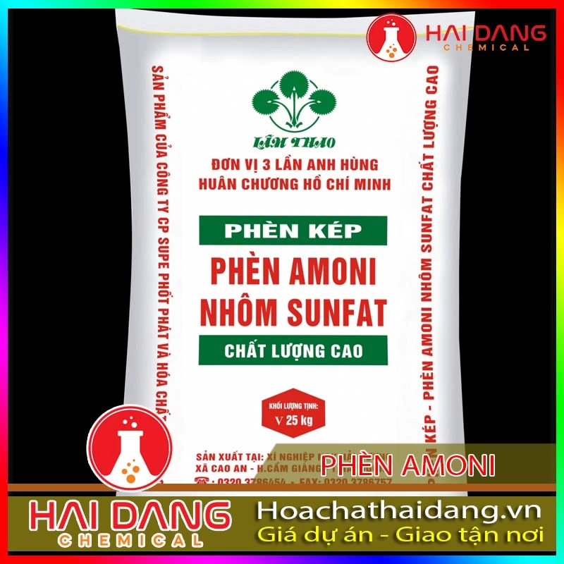 Hóa Chất Xử Lý Nước Phèn Amoni Nhôm Sunfat