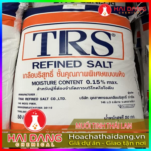 Hóa Chất Công Nghiệp Muối Tinh Thái Lan NACL 99%