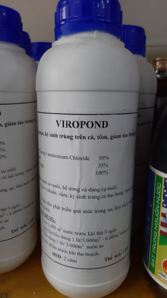 Hóa Chất Thủy Sản Diệt Khuẩn Viropond