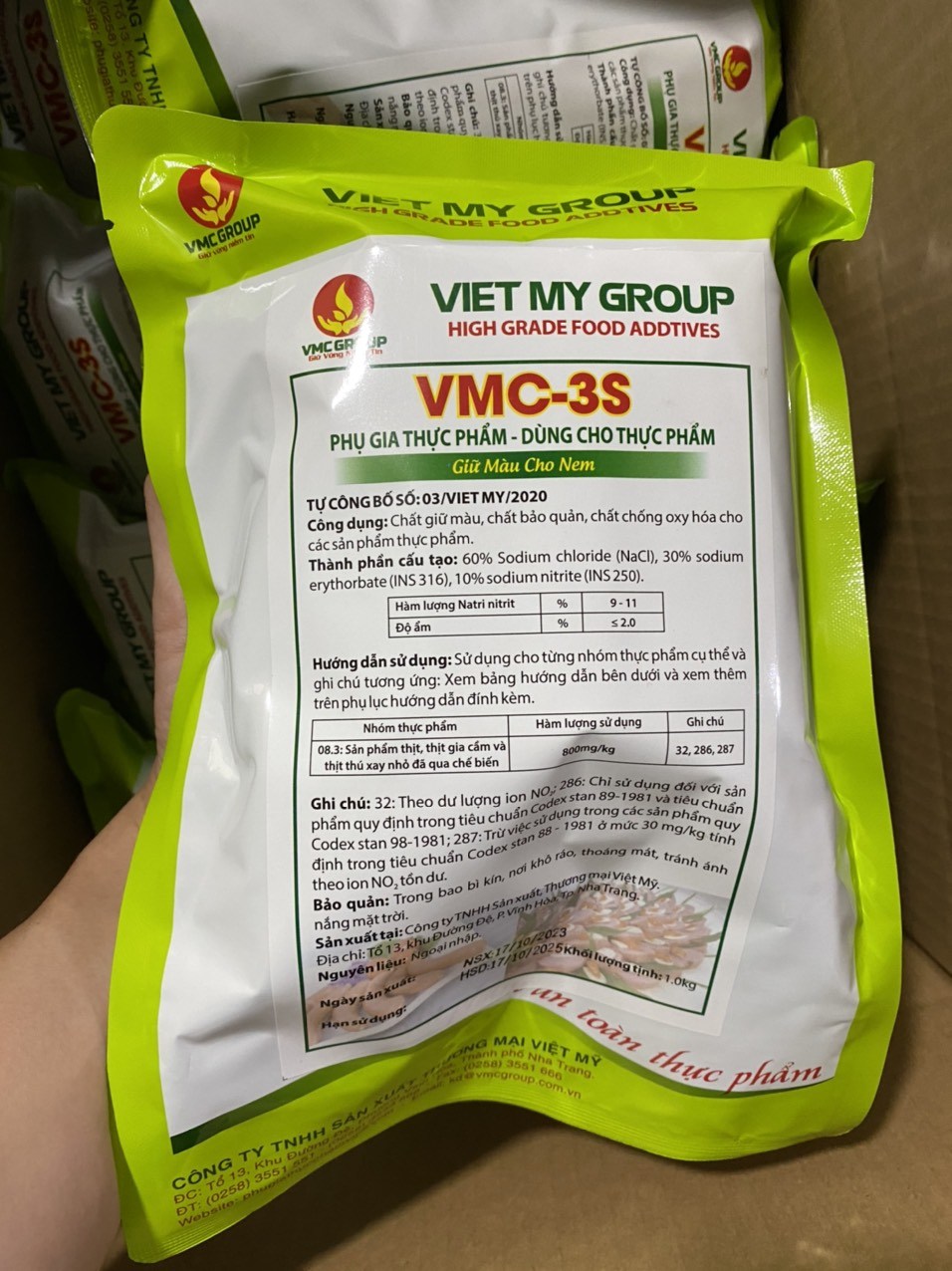 Phụ gia tạo màu đỏ hồng VMC 3S